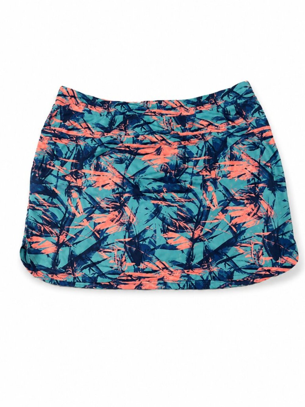 Slazenger Golf Skort Women's XL Tropical Print Built In Shorts Athletic Stretch